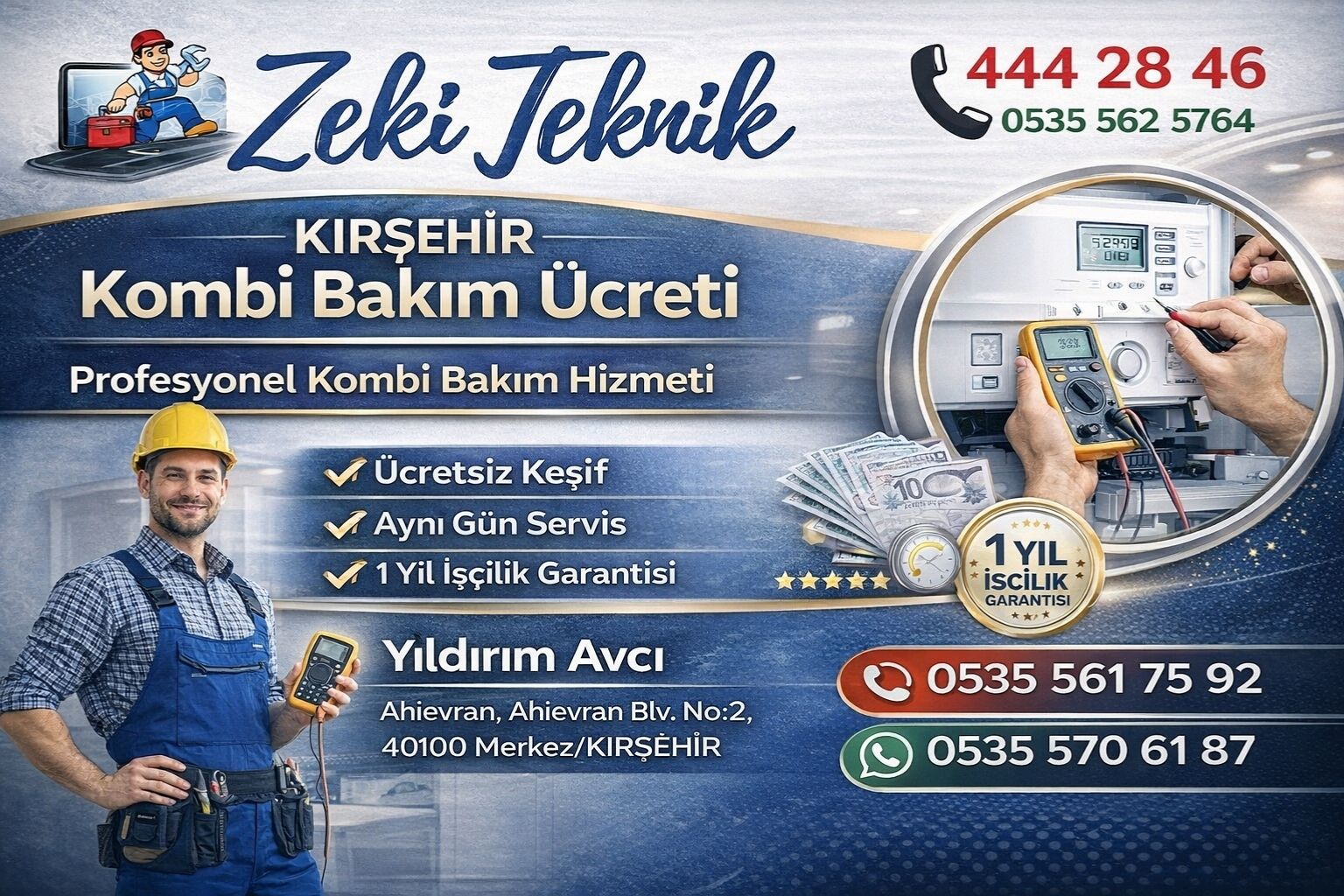 Kırşehir Kombi Bakım Ücreti